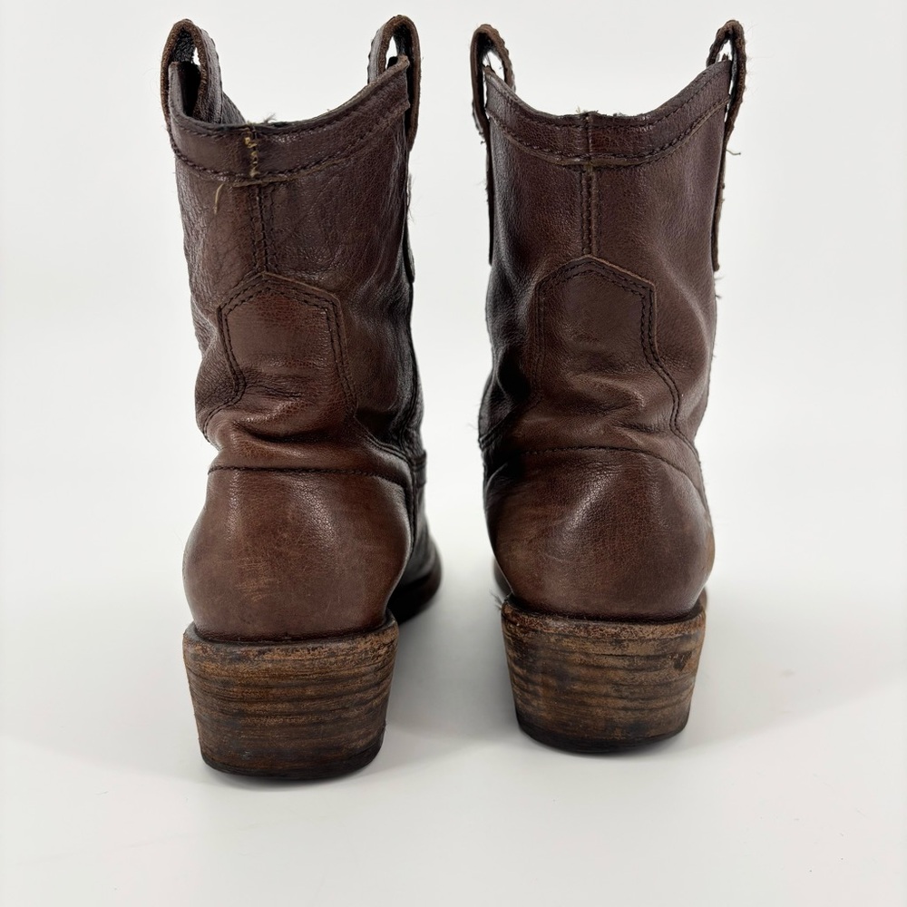 Frye Carson Shortie Boots Size 8 Brown - Picture 4 of 10